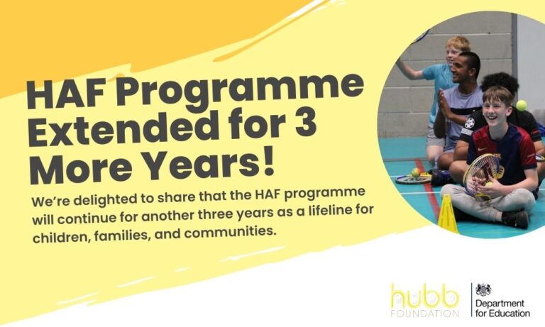 Serving Up Good News - HAF Programme Extension - The Hubb Foundation